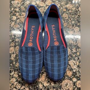 Rothy’s Indigo Gingham Loafer